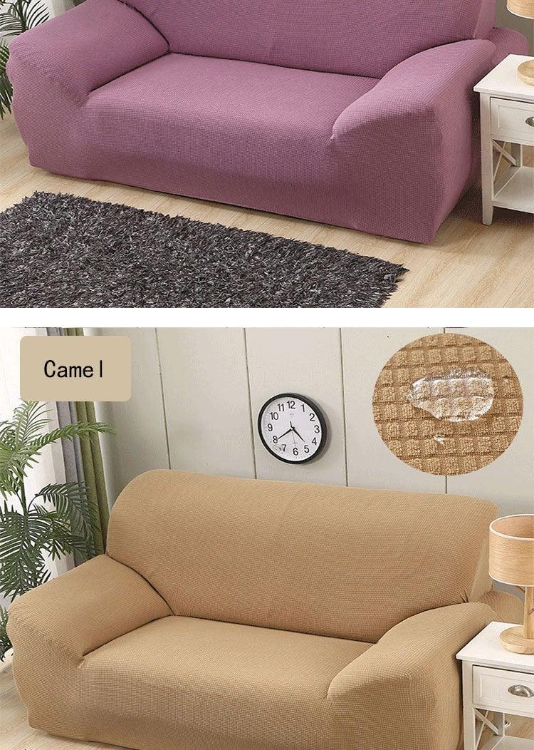 Sofa Cover Waterproof Waffle Sofa Cover All-Inclusive Thick Sofa Towel Waterproof Sofa Cushion Waterproof Couch Cover Dual Waterproof Sofa Cover Stretch Jacquard Sofa Slipcover Leakproof Furniture Protector For Kids