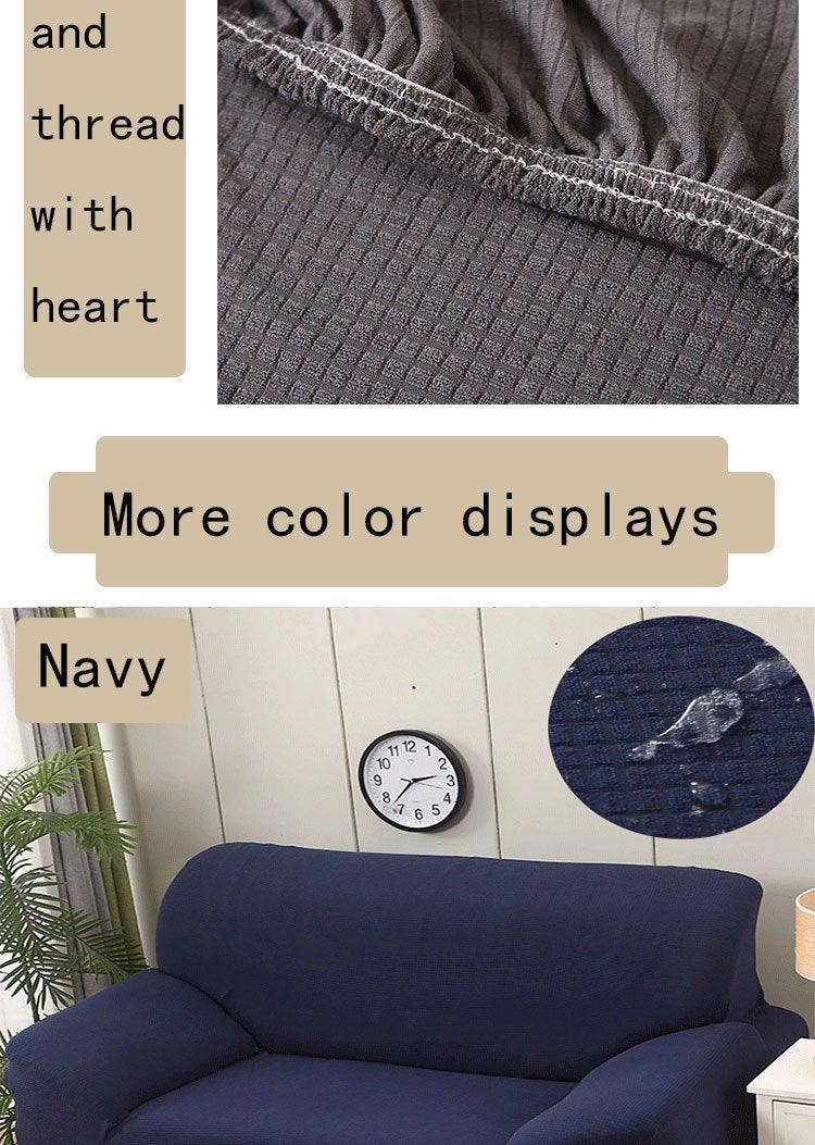 Sofa Cover Waterproof Waffle Sofa Cover All-Inclusive Thick Sofa Towel Waterproof Sofa Cushion Waterproof Couch Cover Dual Waterproof Sofa Cover Stretch Jacquard Sofa Slipcover Leakproof Furniture Protector For Kids