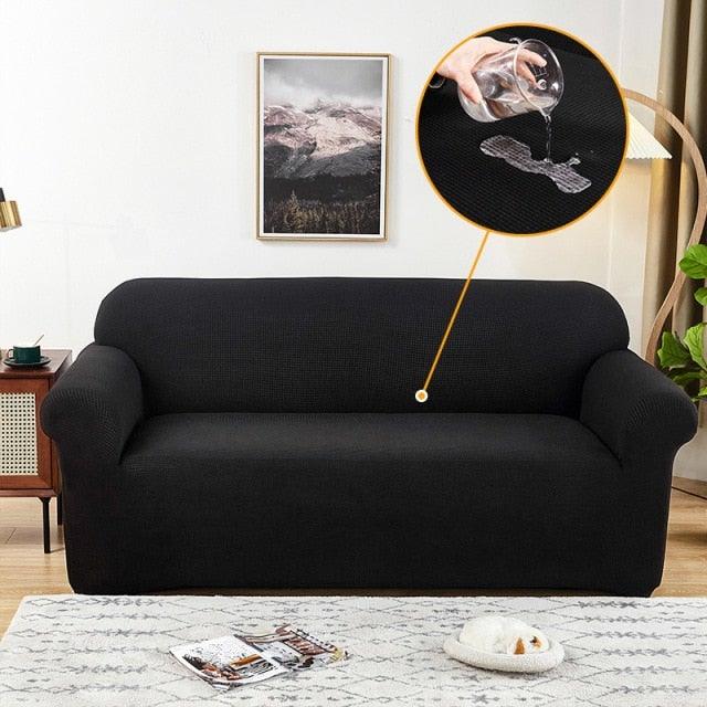 Sofa Cover Waterproof Waffle Sofa Cover All-Inclusive Thick Sofa Towel Waterproof Sofa Cushion Waterproof Couch Cover Dual Waterproof Sofa Cover Stretch Jacquard Sofa Slipcover Leakproof Furniture Protector For Kids