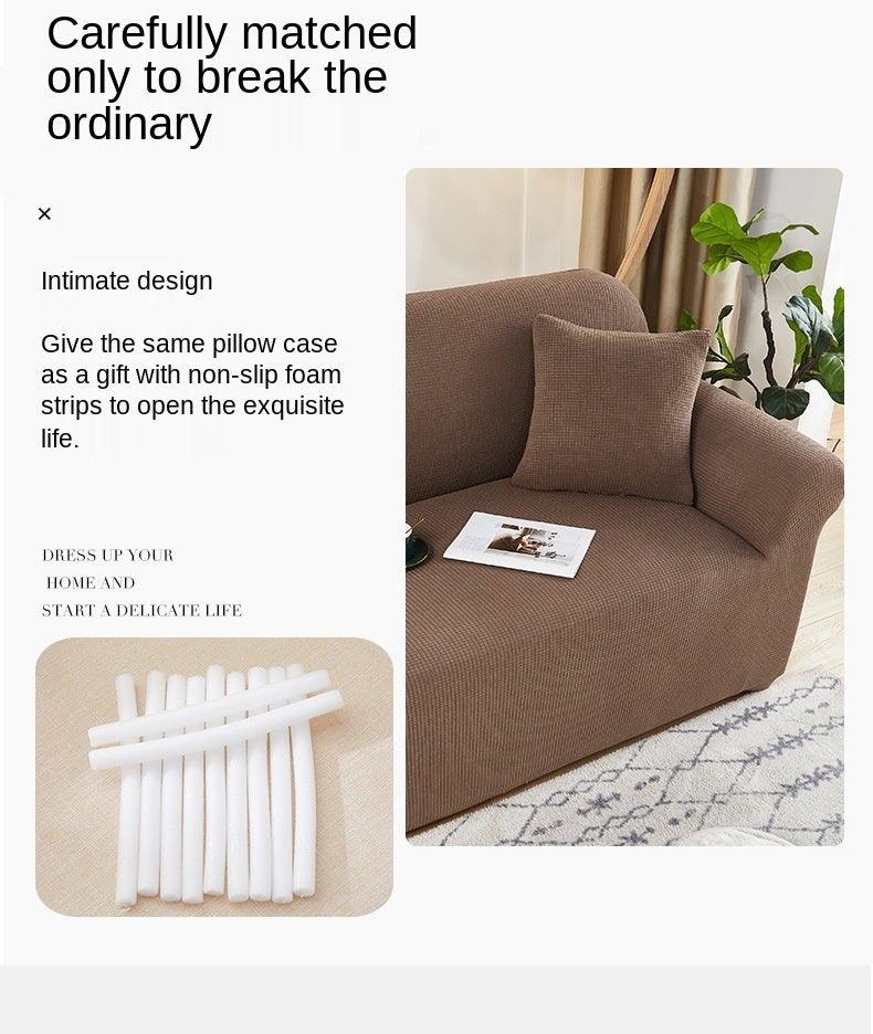 Sofa Cover Waterproof Waffle Sofa Cover All-Inclusive Thick Sofa Towel Waterproof Sofa Cushion Waterproof Couch Cover Dual Waterproof Sofa Cover Stretch Jacquard Sofa Slipcover Leakproof Furniture Protector For Kids