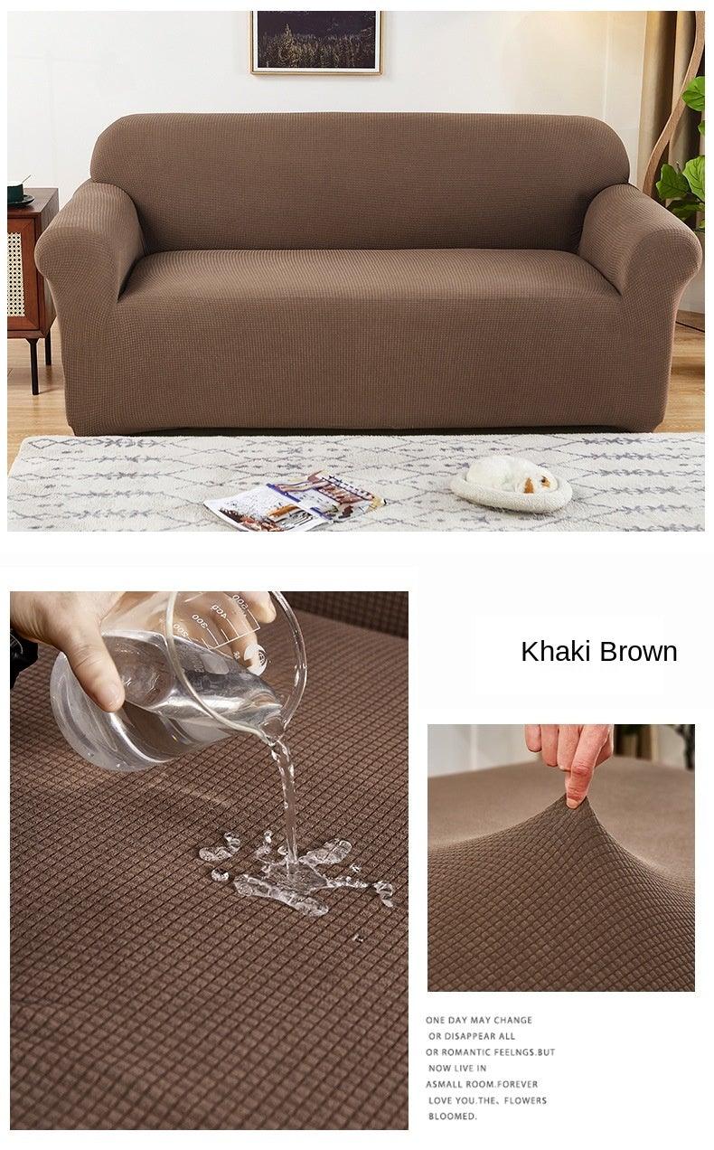 Sofa Cover Waterproof Waffle Sofa Cover All-Inclusive Thick Sofa Towel Waterproof Sofa Cushion Waterproof Couch Cover Dual Waterproof Sofa Cover Stretch Jacquard Sofa Slipcover Leakproof Furniture Protector For Kids