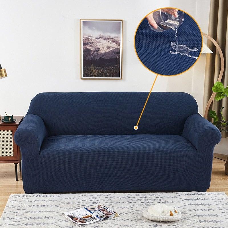 Sofa Cover Waterproof Waffle Sofa Cover All-Inclusive Thick Sofa Towel Waterproof Sofa Cushion Waterproof Couch Cover Dual Waterproof Sofa Cover Stretch Jacquard Sofa Slipcover Leakproof Furniture Protector For Kids