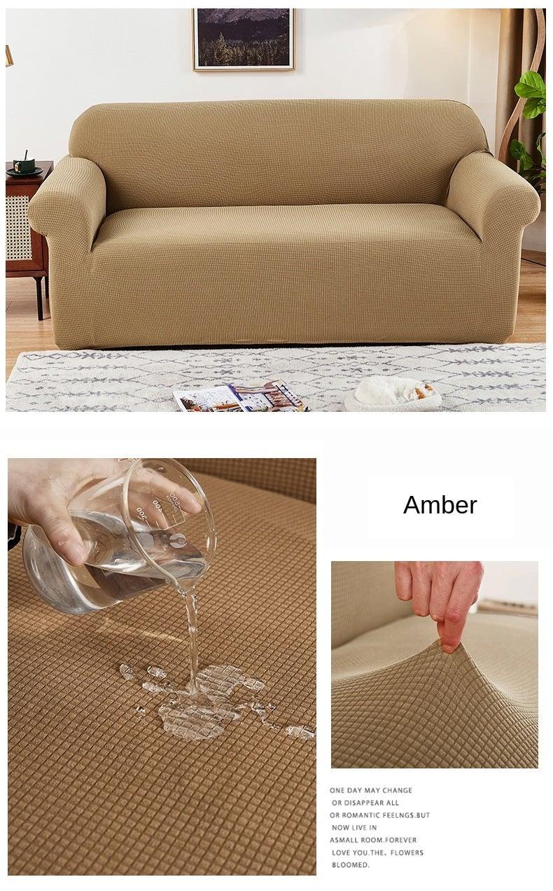 Sofa Cover Waterproof Waffle Sofa Cover All-Inclusive Thick Sofa Towel Waterproof Sofa Cushion Waterproof Couch Cover Dual Waterproof Sofa Cover Stretch Jacquard Sofa Slipcover Leakproof Furniture Protector For Kids
