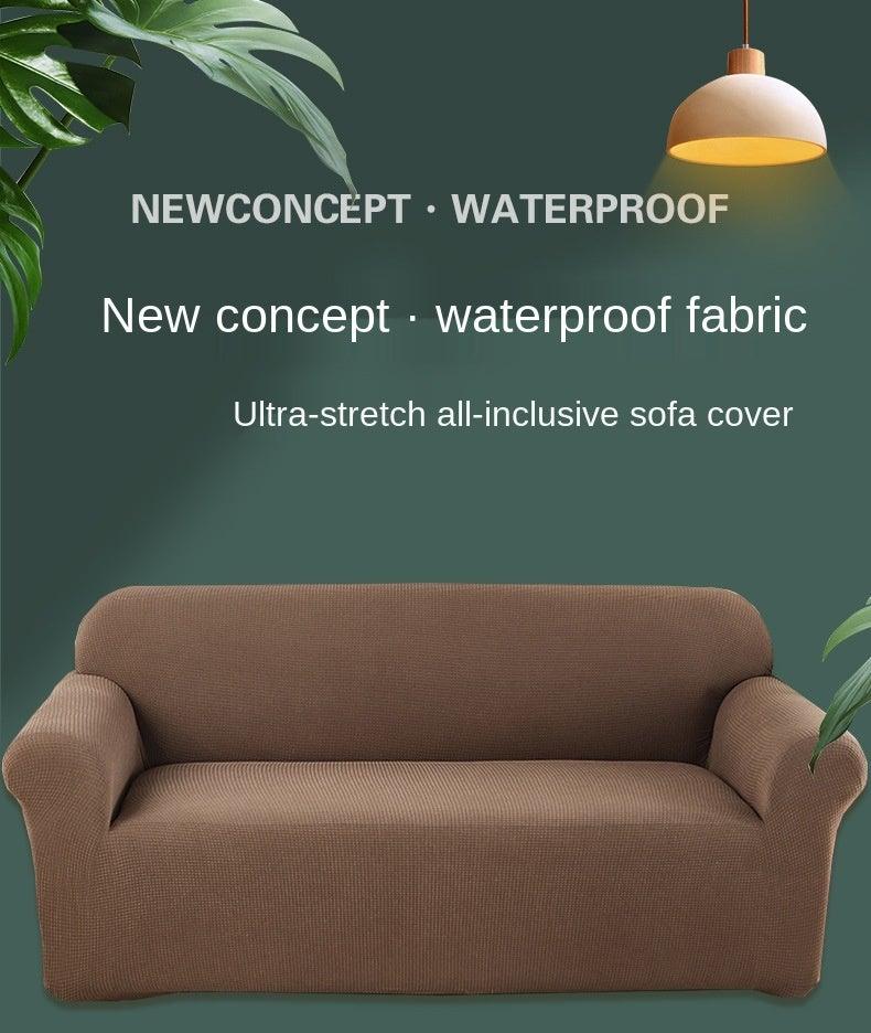 Sofa Cover Waterproof Waffle Sofa Cover All-Inclusive Thick Sofa Towel Waterproof Sofa Cushion Waterproof Couch Cover Dual Waterproof Sofa Cover Stretch Jacquard Sofa Slipcover Leakproof Furniture Protector For Kids