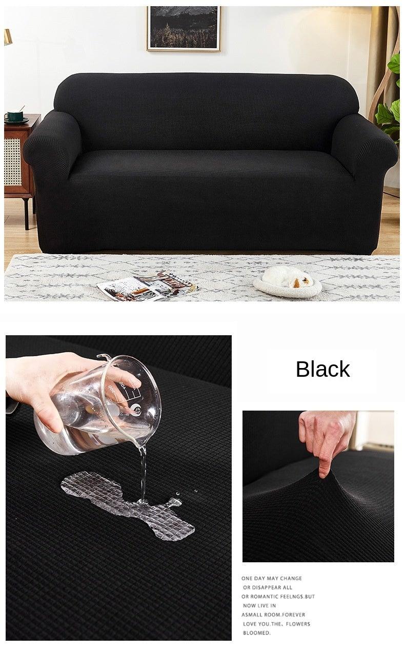 Sofa Cover Waterproof Waffle Sofa Cover All-Inclusive Thick Sofa Towel Waterproof Sofa Cushion Waterproof Couch Cover Dual Waterproof Sofa Cover Stretch Jacquard Sofa Slipcover Leakproof Furniture Protector For Kids