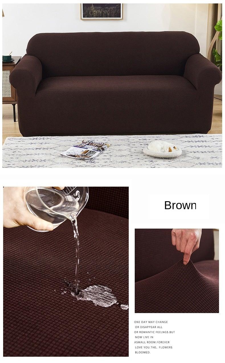 Sofa Cover Waterproof Waffle Sofa Cover All-Inclusive Thick Sofa Towel Waterproof Sofa Cushion Waterproof Couch Cover Dual Waterproof Sofa Cover Stretch Jacquard Sofa Slipcover Leakproof Furniture Protector For Kids