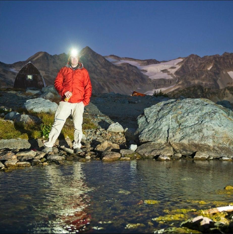 Soft Light Headlamp Flashlight LED Headlamp Adjustable Strap With COB Wick Headlight Beads Wide Range of Lighting Perfect Head Light For Camping Hiking Running Built-in Rechargeable Lithium Battery