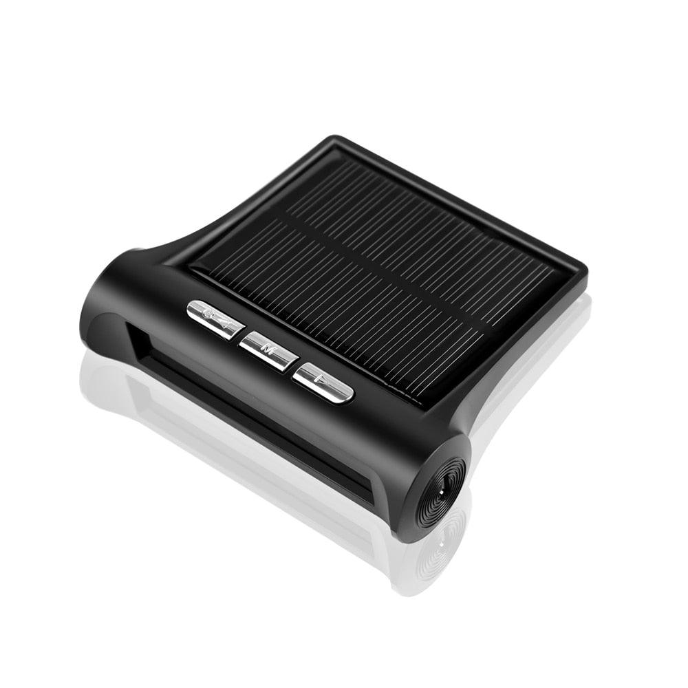 Solar Car Digital Clock with LCD Time Date In-Car Temperature Display for Outdoor Personal Car Part Decoration Universal Wireless Car Head Up Display Digital GPS Speedometer MPH Solar Battery USB Charged with Time Clock