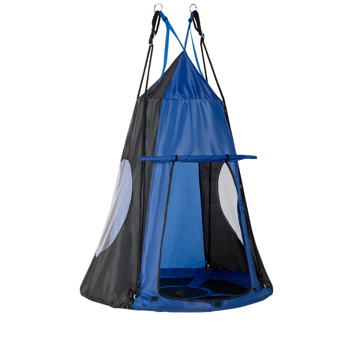 2-in-1 40 Inch Kids Hanging Chair Detachable Swing Tent Set-Green