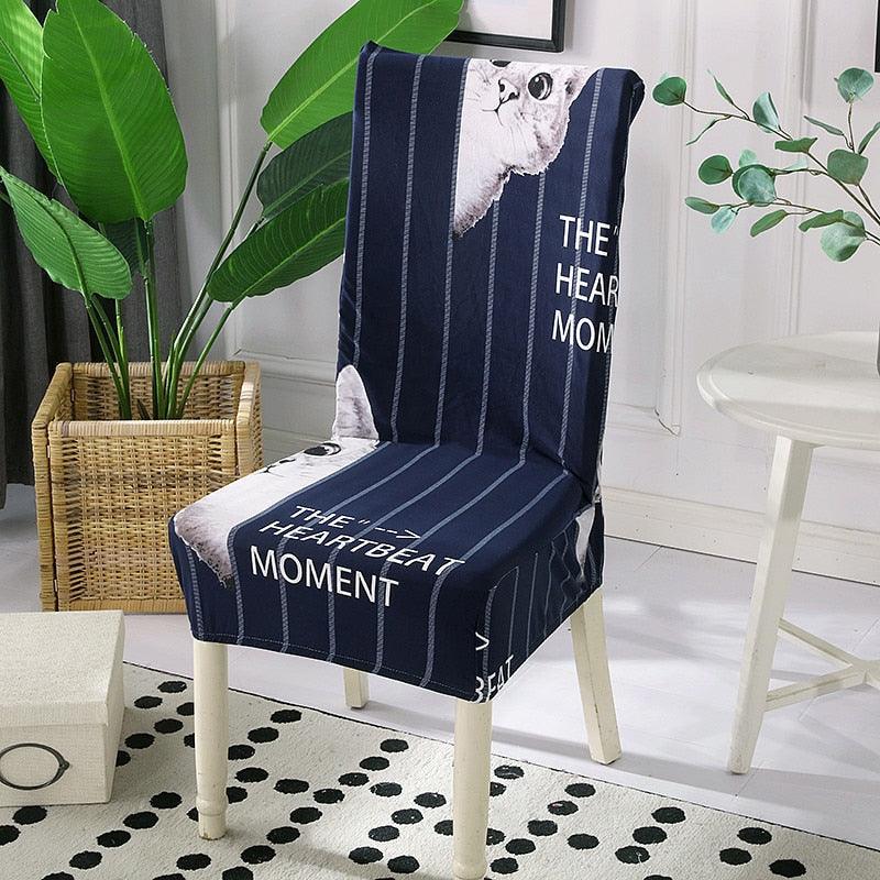 Spandex Dining Chair Cover With Back Elastic Universal Kitchen Living Room Stretch Slipcover Chair Covers Protector Seat Case Chair Cover Seat Protector Super Fit Slipcover Stretch Removable Washable Soft Spandex Fabric for Home