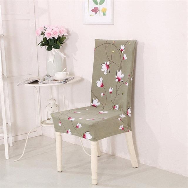 Spandex Dining Chair Cover With Back Elastic Universal Kitchen Living Room Stretch Slipcover Chair Covers Protector Seat Case Chair Cover Seat Protector Super Fit Slipcover Stretch Removable Washable Soft Spandex Fabric for Home