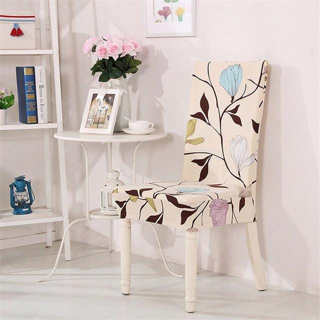 Spandex Dining Chair Cover With Back Elastic Universal Kitchen Living Room Stretch Slipcover Chair Covers Protector Seat Case Chair Cover Seat Protector Super Fit Slipcover Stretch Removable Washable Soft Spandex Fabric for Home