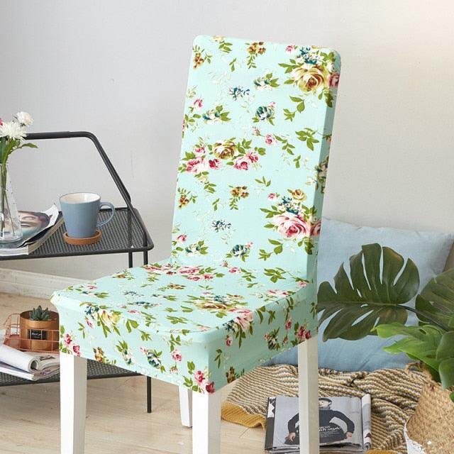 Spandex Dining Chair Cover With Back Elastic Universal Kitchen Living Room Stretch Slipcover Chair Covers Protector Seat Case Chair Cover Seat Protector Super Fit Slipcover Stretch Removable Washable Soft Spandex Fabric for Home