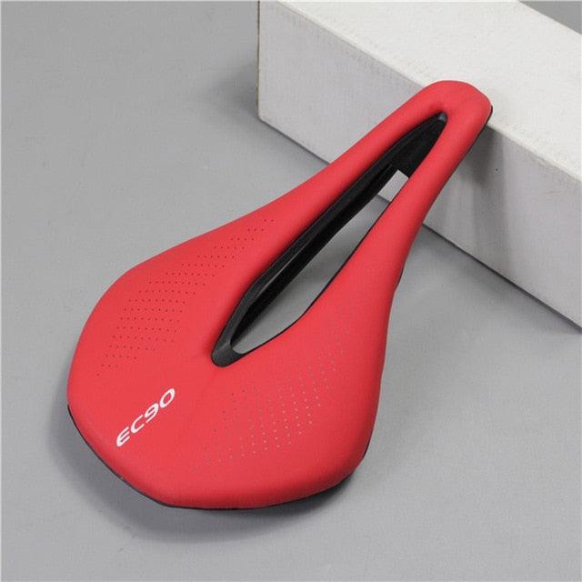 Sport Bicycle Seat Saddle Road Bike Saddles Mountain Bike Racing Saddle PU Breathable Soft Seat Cushion Suspension Gel Bike Saddle Breathable Comfortable Bicycle Seat Ergonomics Design Fit Mountain Bike Road Bike