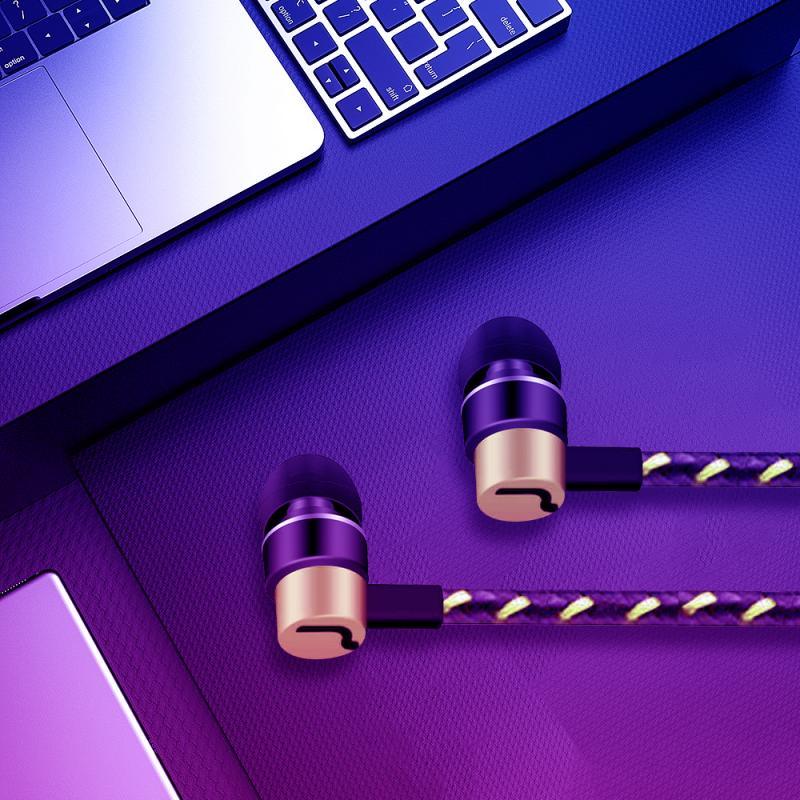 Sports Headphones Wired Gaming In Ear Earbuds Monitor Earphones With Mic Stereo Sound Volume Control 3.5mm Wired Headphones With Bass Earbuds Stereo Earphone Music Sport Gaming Headset With Mic Simple Earphones