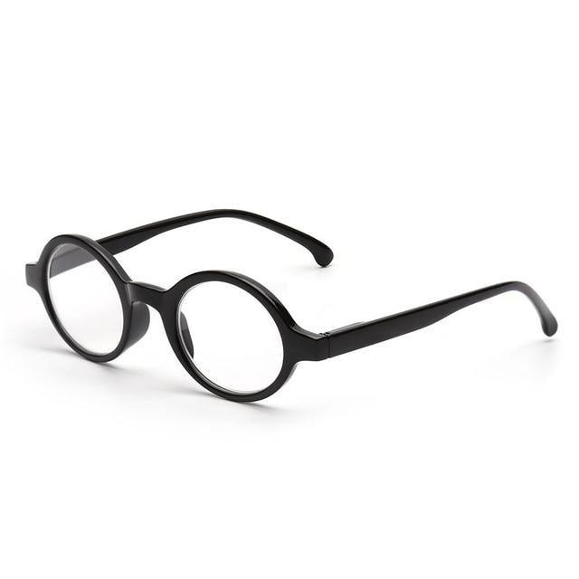 Spring Hinge Round Style Reading Glasses For Women And Men Diopter Magnifier Glasses In Black Sunglasses For Ladies Eyewear Small Frame Glasses