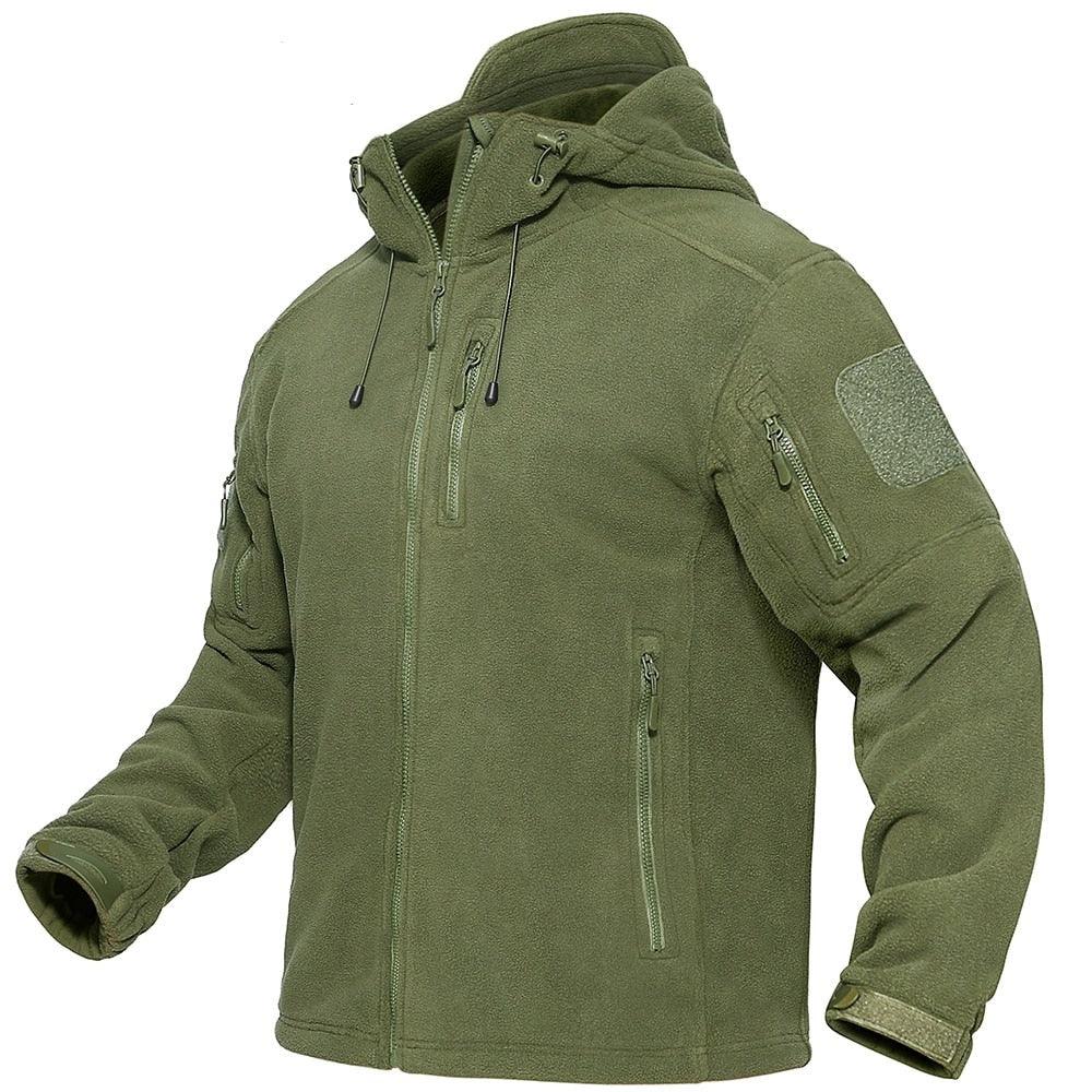 Spring Winter Fleece Jacket With Hood Mens Tactical Waterproof Fleece Jacket Hooded Jacket Mountain Windproof Ski Jackets Windbreaker Winter Warm Snow Coat Outdoor Windproof Soft Work Lightweight Jacket