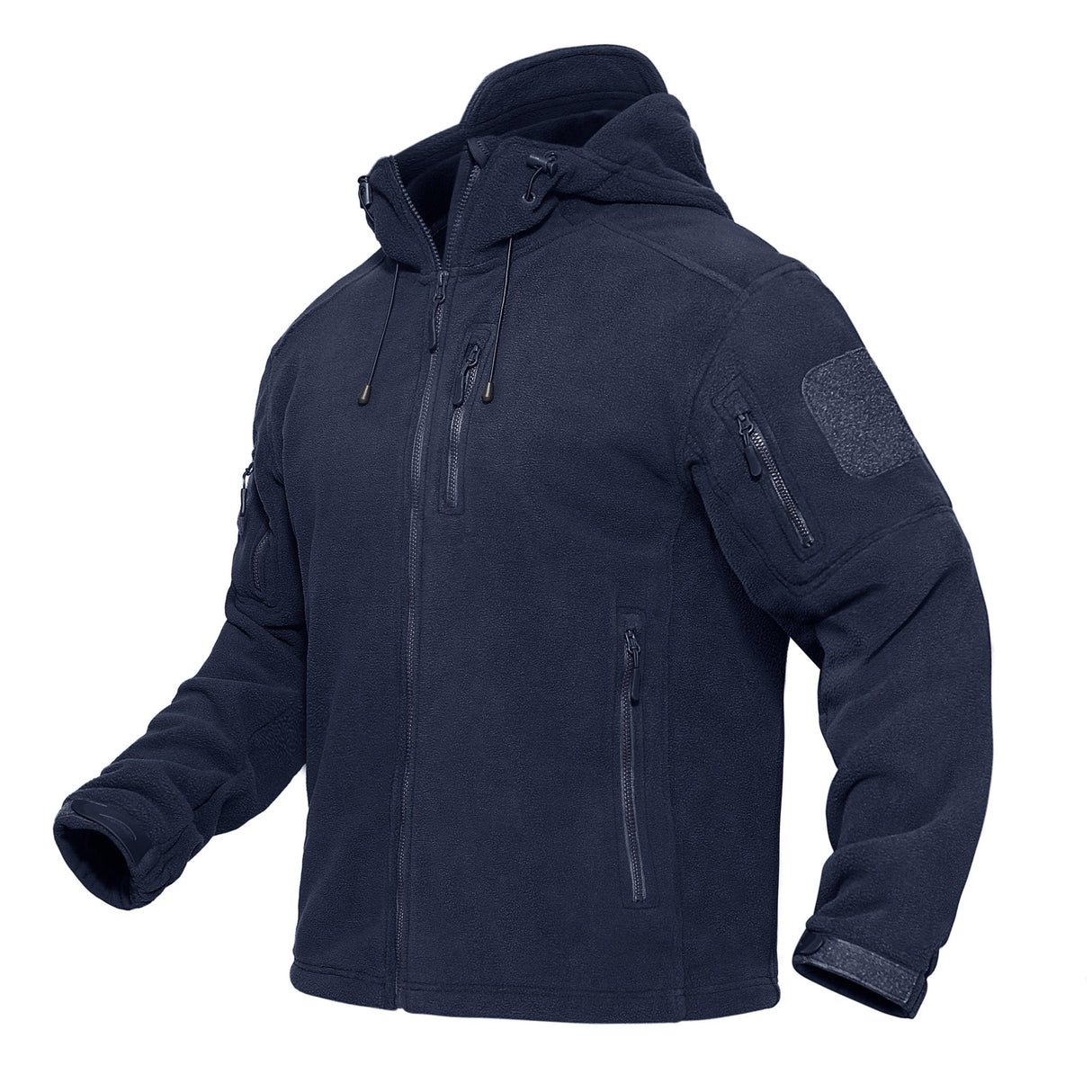 Spring Winter Fleece Jacket With Hood Mens Tactical Waterproof Fleece Jacket Hooded Jacket Mountain Windproof Ski Jackets Windbreaker Winter Warm Snow Coat Outdoor Windproof Soft Work Lightweight Jacket