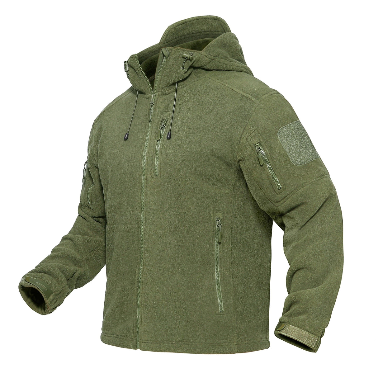 Spring Winter Fleece Jacket With Hood Mens Tactical Waterproof Fleece Jacket Hooded Jacket Mountain Windproof Ski Jackets Windbreaker Winter Warm Snow Coat Outdoor Windproof Soft Work Lightweight Jacket