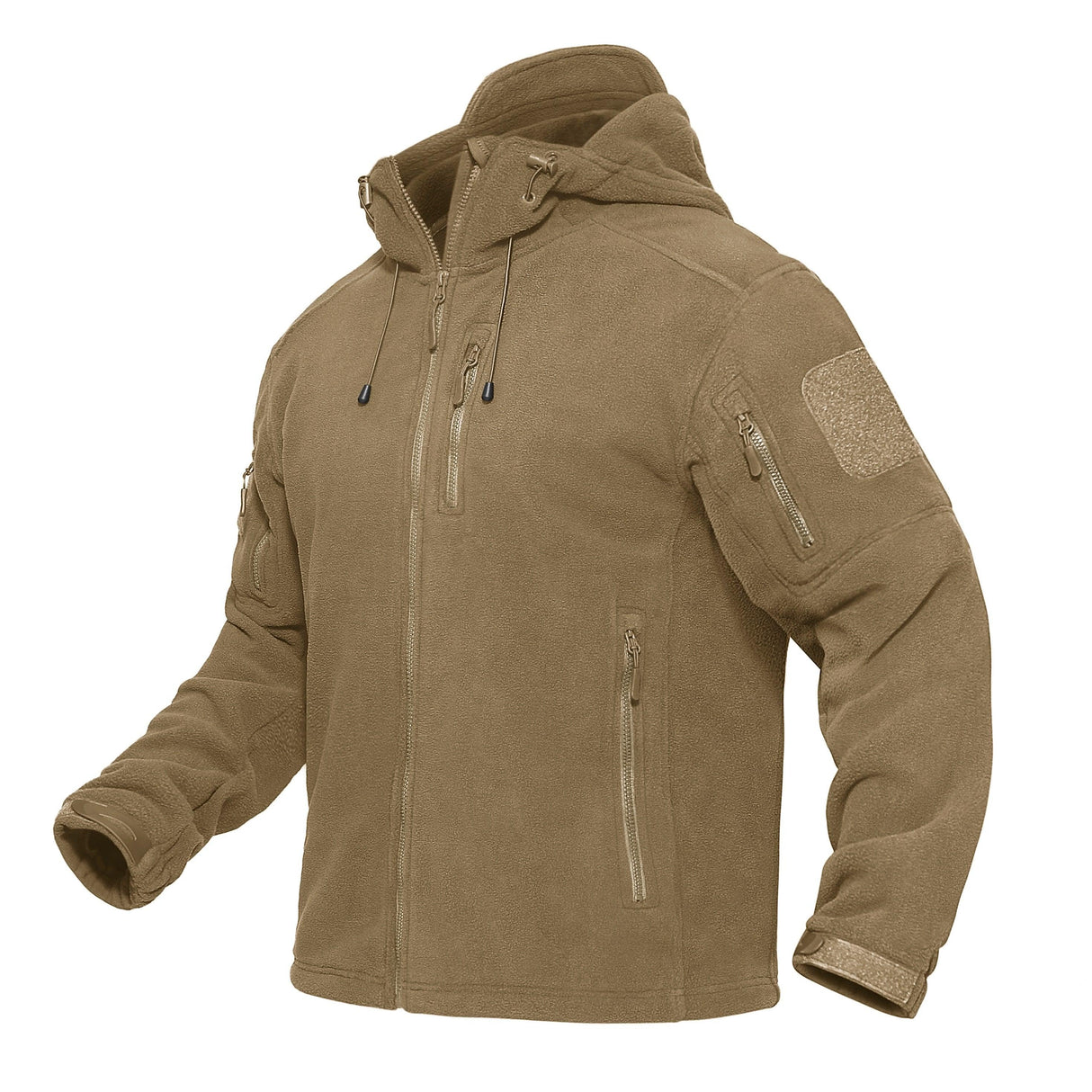 Spring Winter Fleece Jacket With Hood Mens Tactical Waterproof Fleece Jacket Hooded Jacket Mountain Windproof Ski Jackets Windbreaker Winter Warm Snow Coat Outdoor Windproof Soft Work Lightweight Jacket