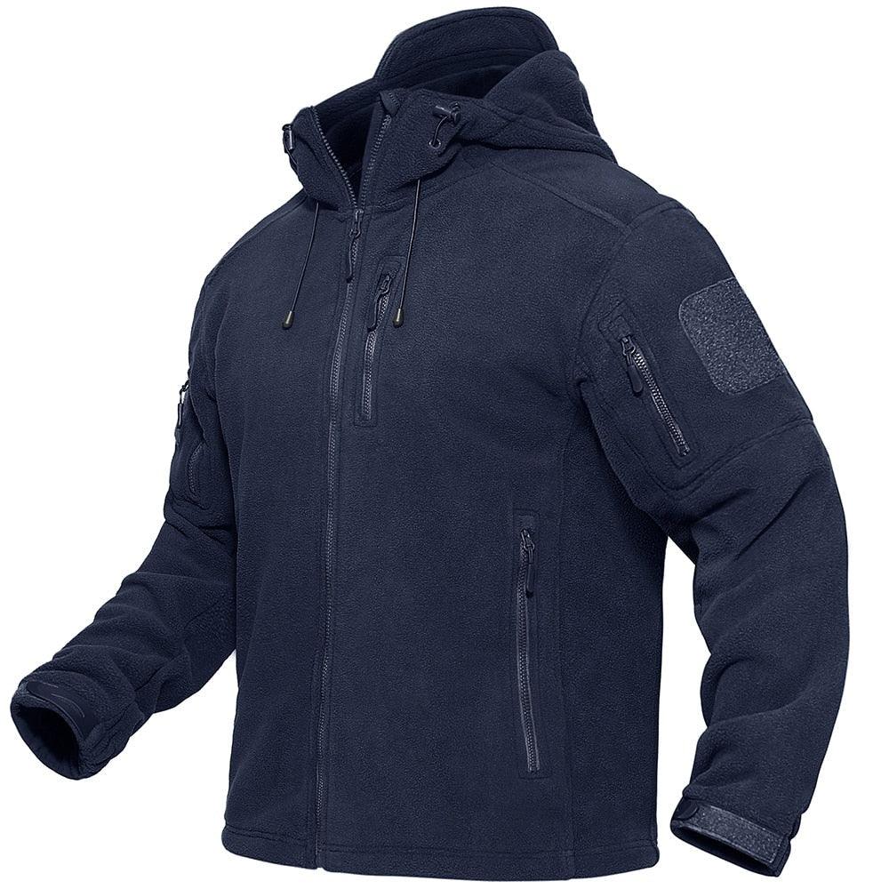 Spring Winter Fleece Jacket With Hood Mens Tactical Waterproof Fleece Jacket Hooded Jacket Mountain Windproof Ski Jackets Windbreaker Winter Warm Snow Coat Outdoor Windproof Soft Work Lightweight Jacket