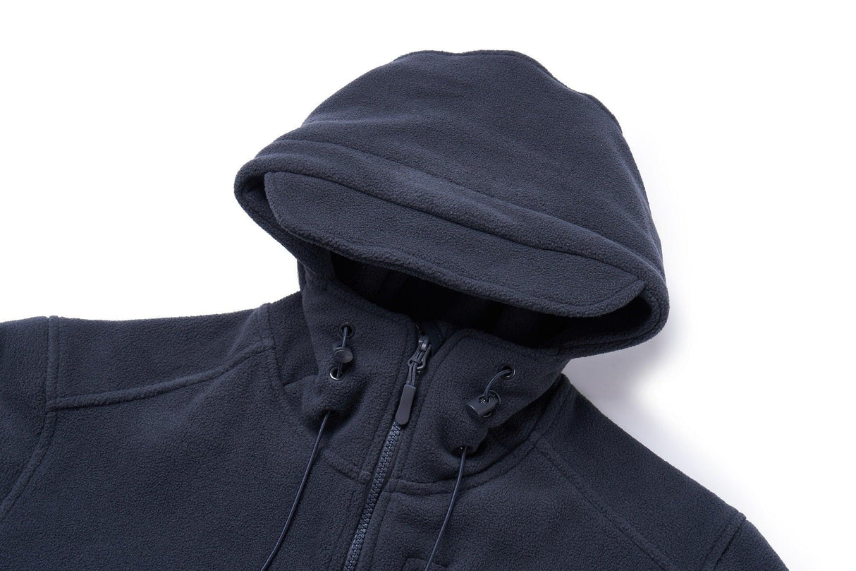 Spring Winter Fleece Jacket With Hood Mens Tactical Waterproof Fleece Jacket Hooded Jacket Mountain Windproof Ski Jackets Windbreaker Winter Warm Snow Coat Outdoor Windproof Soft Work Lightweight Jacket