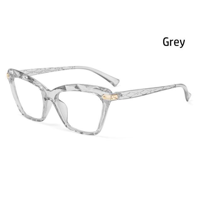 Square Women Reading Glasses Frame Crystal Multi-section Optical Computer Glasses Square Design Reading Glasses For Women Light Blocking Computer Reader Glasses For Men And Women