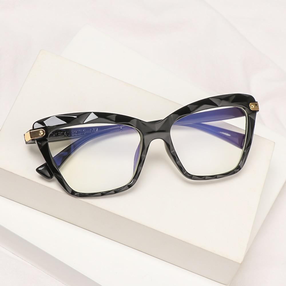 Square Women Reading Glasses Frame Crystal Multi-section Optical Computer Glasses Square Design Reading Glasses For Women Light Blocking Computer Reader Glasses For Men And Women