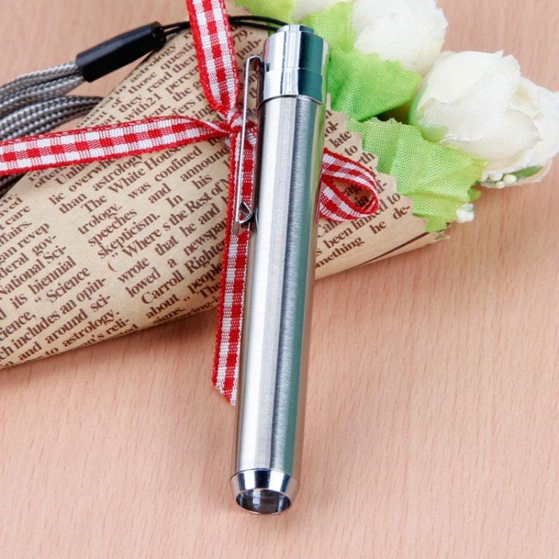 Stainless Steel Mini Pocket UV Black Light Flashlight Led Lamp Portable Flashlight Ultraviolet Pen Lights For Leak Pet Urine Bed Bug Dry Stain & Dye Detector Marker Checker Detection