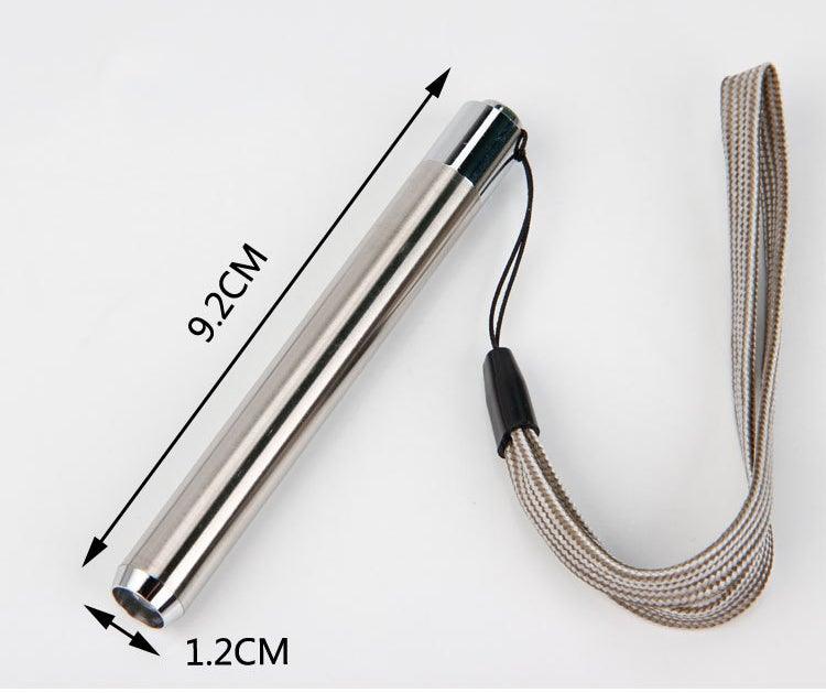 Stainless Steel Mini Pocket UV Black Light Flashlight Led Lamp Portable Flashlight Ultraviolet Pen Lights For Leak Pet Urine Bed Bug Dry Stain & Dye Detector Marker Checker Detection