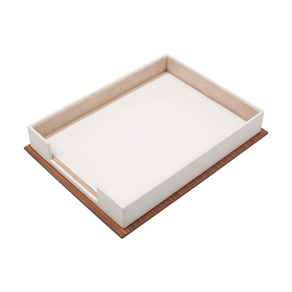 MOOG Star Wooden & Leather Document Tray