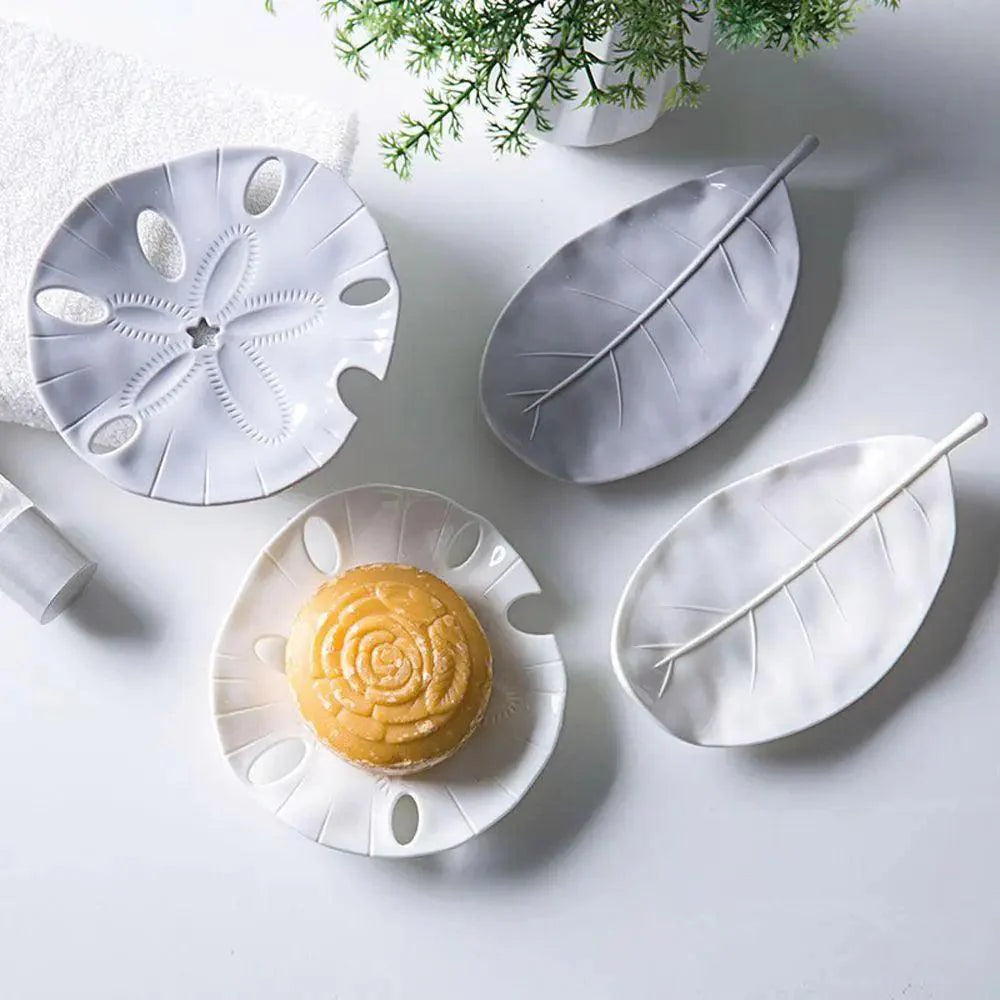 Starfish Soap Dish Leaf Shape Soap Drain Tray Creative Soap Holder Jewelry Storage Plate Tray Container Bathroom Accessories Soap Container Leaf Shape Soap Dish Exquisite Soap Drain Tray Creative Soap Holder Jewelry Storage Plate Tray Container Bathroom
