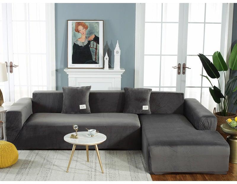 Stretchable Couch Cover Lounge Sofa Slipcover Furniture Cover Machine Washable Elasticated Sofa Covers Chaise Longue For Living Room Corner Armchair Elastic Cushion Couch Furniture 3 Seater Slipcover For Home