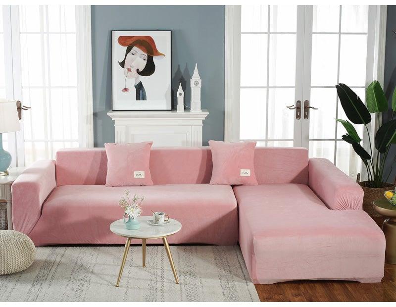 Stretchable Couch Cover Lounge Sofa Slipcover Furniture Cover Machine Washable Elasticated Sofa Covers Chaise Longue For Living Room Corner Armchair Elastic Cushion Couch Furniture 3 Seater Slipcover For Home