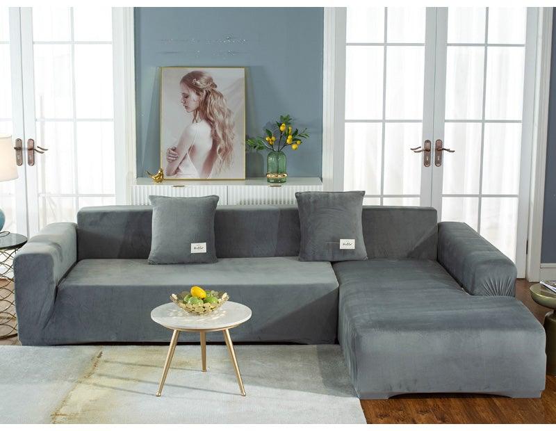 Stretchable Couch Cover Lounge Sofa Slipcover Furniture Cover Machine Washable Elasticated Sofa Covers Chaise Longue For Living Room Corner Armchair Elastic Cushion Couch Furniture 3 Seater Slipcover For Home