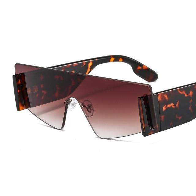 Stylish Big Rimless Classic Sunglasses In Square Shape For Women & Men New Oversize & Retro Style Sunglasses Rectangle Shape Eyewear Shades Oversized Fashion Sunglasses For Women