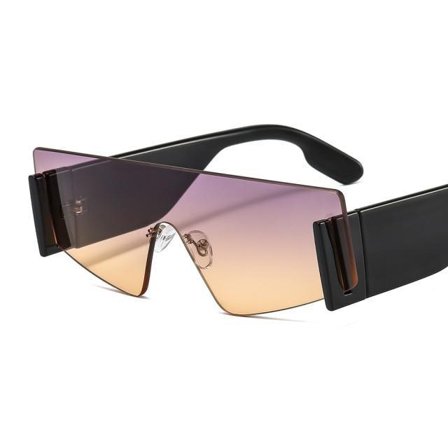 Stylish Big Rimless Classic Sunglasses In Square Shape For Women & Men New Oversize & Retro Style Sunglasses Rectangle Shape Eyewear Shades Oversized Fashion Sunglasses For Women