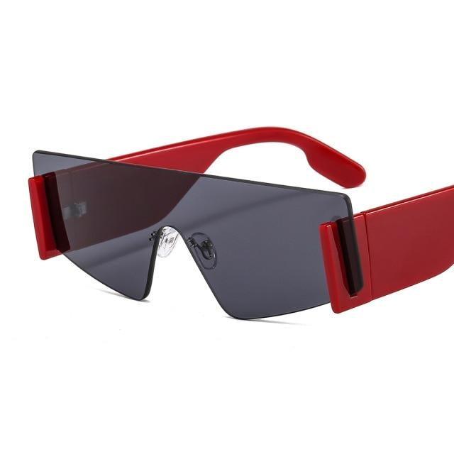 Stylish Big Rimless Classic Sunglasses In Square Shape For Women & Men New Oversize & Retro Style Sunglasses Rectangle Shape Eyewear Shades Oversized Fashion Sunglasses For Women