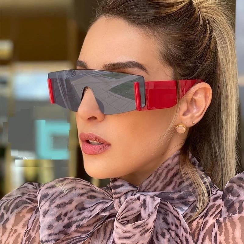 Stylish Big Rimless Classic Sunglasses In Square Shape For Women & Men New Oversize & Retro Style Sunglasses Rectangle Shape Eyewear Shades Oversized Fashion Sunglasses For Women
