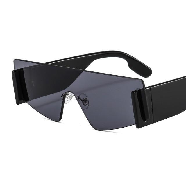 Stylish Big Rimless Classic Sunglasses In Square Shape For Women & Men New Oversize & Retro Style Sunglasses Rectangle Shape Eyewear Shades Oversized Fashion Sunglasses For Women