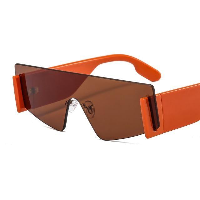 Stylish Big Rimless Classic Sunglasses In Square Shape For Women & Men New Oversize & Retro Style Sunglasses Rectangle Shape Eyewear Shades Oversized Fashion Sunglasses For Women
