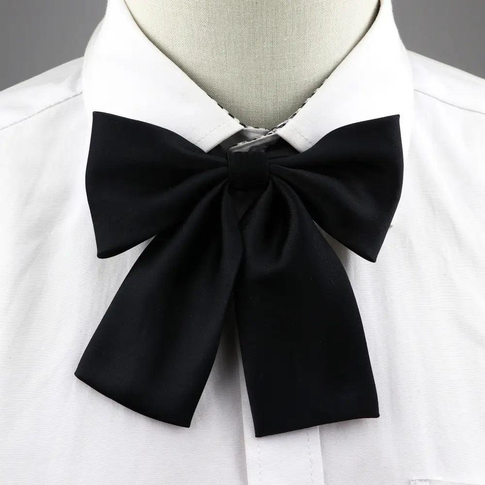 Stylish Colorful Women‘s Shirts Bowtie Ladies Girl School Wedding Party Bowtie For Women Adjustable Pre-tied Solid Color Handmade Bowties for Women