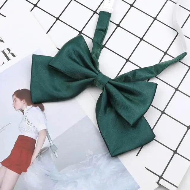 Stylish Colorful Women‘s Shirts Bowtie Ladies Girl School Wedding Party Bowtie For Women Adjustable Pre-tied Solid Color Handmade Bowties for Women