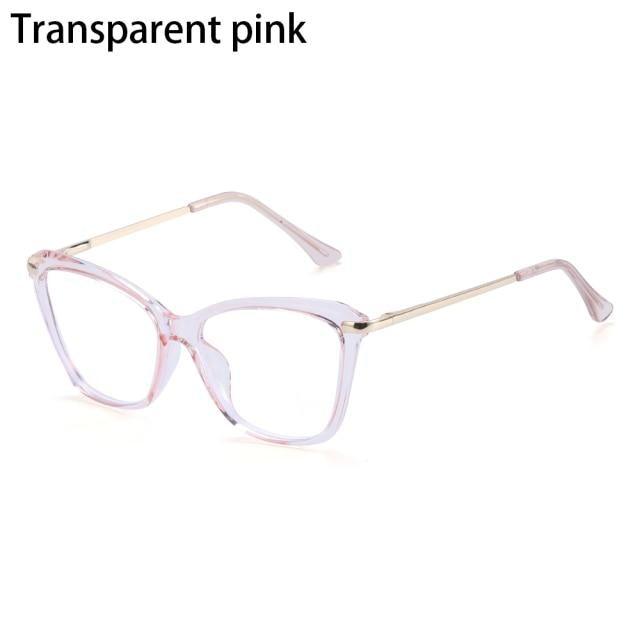 Stylish Eyeglasses Glasses Clear Lens Blue Light Blocking Glasses Women Men Fashion Cat Eye Glasses Computer Gaming Eyeglasses Eye Protection Eyewear