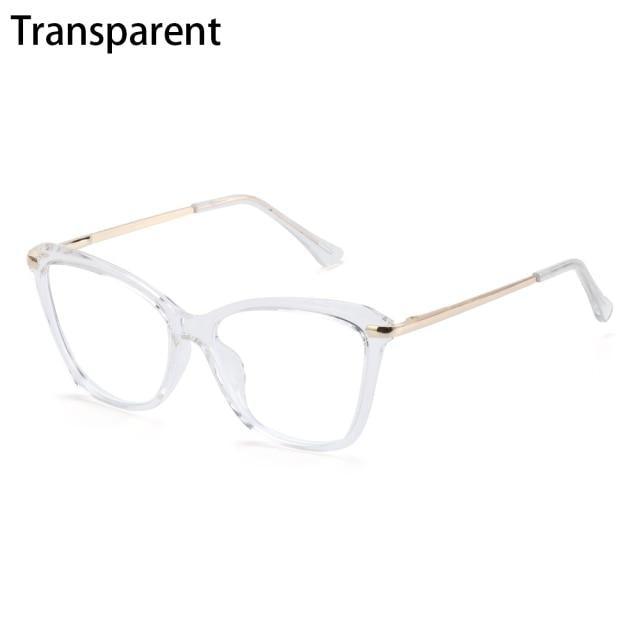 Stylish Eyeglasses Glasses Clear Lens Blue Light Blocking Glasses Women Men Fashion Cat Eye Glasses Computer Gaming Eyeglasses Eye Protection Eyewear