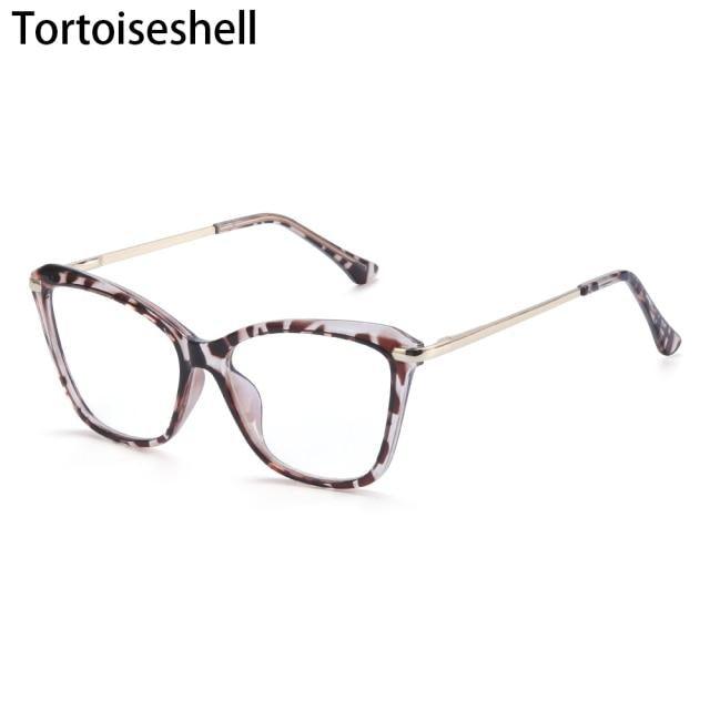 Stylish Eyeglasses Glasses Clear Lens Blue Light Blocking Glasses Women Men Fashion Cat Eye Glasses Computer Gaming Eyeglasses Eye Protection Eyewear