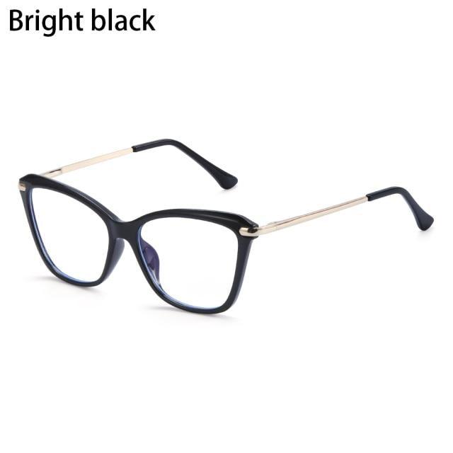 Stylish Eyeglasses Glasses Clear Lens Blue Light Blocking Glasses Women Men Fashion Cat Eye Glasses Computer Gaming Eyeglasses Eye Protection Eyewear