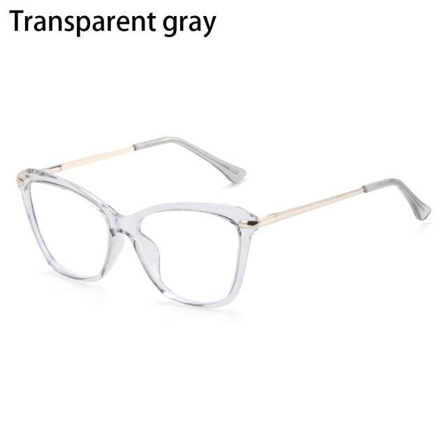 Stylish Eyeglasses Glasses Clear Lens Blue Light Blocking Glasses Women Men Fashion Cat Eye Glasses Computer Gaming Eyeglasses Eye Protection Eyewear