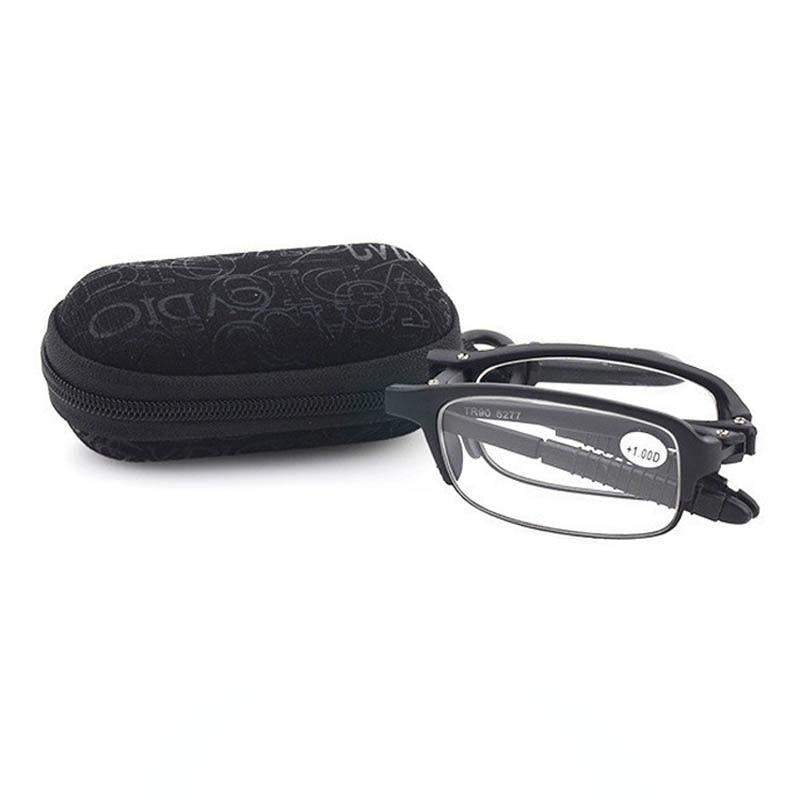 Stylish Plastic Folding Reading Glasses For Women And Men Frame Foldable Compact Folding Reading Glasses Women Men Blue Light Blocking Spring Hinge Readers Computer Slim Pocket Eyeglasses