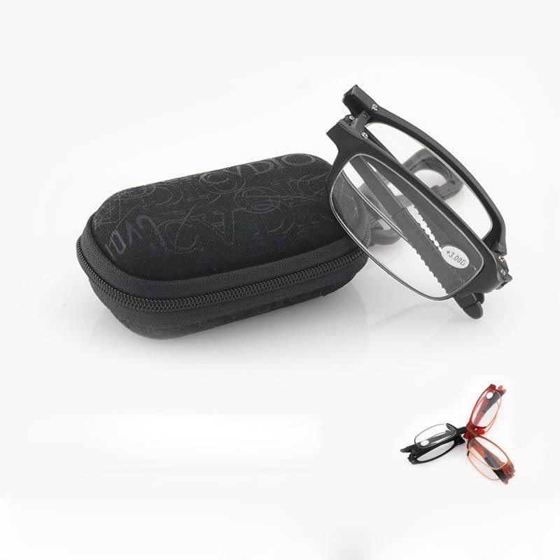 Stylish Plastic Folding Reading Glasses For Women And Men Frame Foldable Compact Folding Reading Glasses Women Men Blue Light Blocking Spring Hinge Readers Computer Slim Pocket Eyeglasses